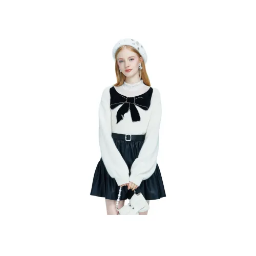 AIVEI Экрю Женские Свитера