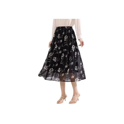 JINJU Повседневный Длинный Юбка Женские