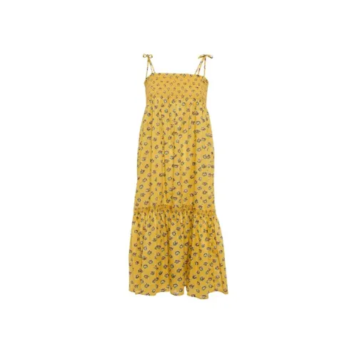 Tory Burch Желтые Женские Повседневные Длинные Юбки