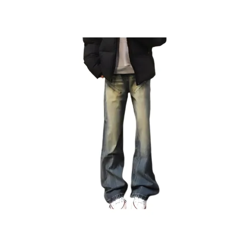 PANDA ADEVIL Джинсы Унисекс Желтый Грязь