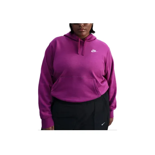 Nike Sportswear Club FW24 Пуловер Толстовка Свитшот Женские Фиолетовый