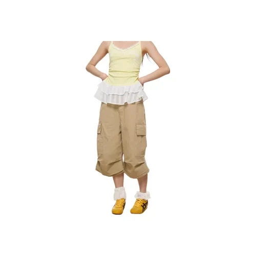 MUCCHIC Khaki Женские Повседневные Шорты