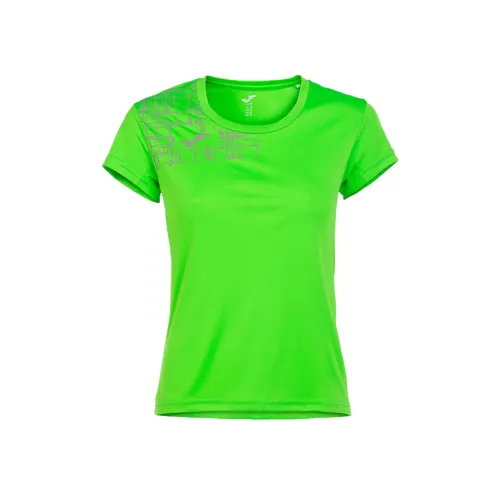 Joma T-рубашка с рукавом-трубкой женская неоновый зеленый
