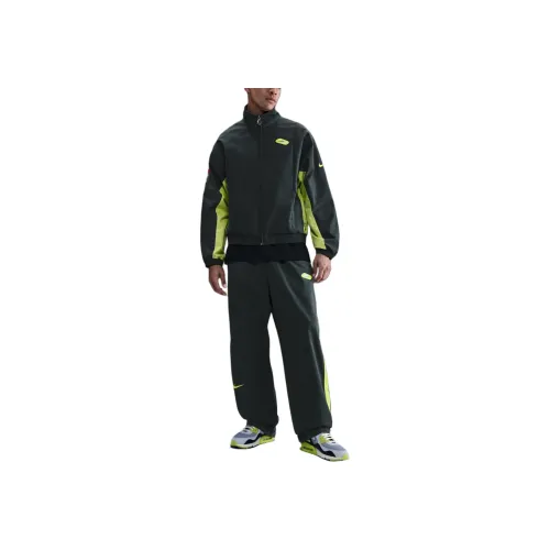 Nike Черный/Ярко-Желтый Мужские Куртки