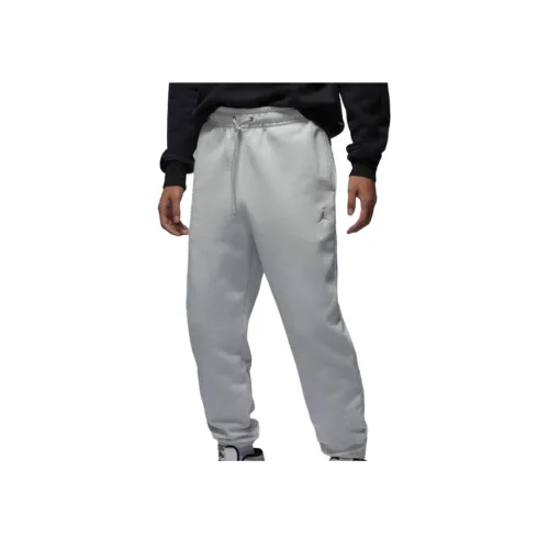 Jordan Flight Fleece Серый Белый Мужские Спортивные Брюки
