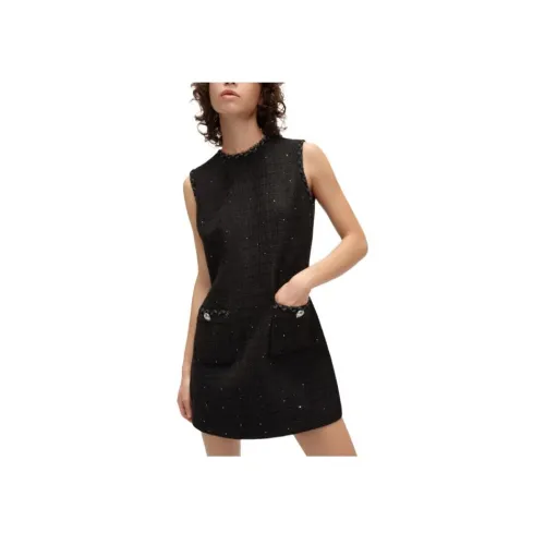 KARL LAGERFELD Без рукавов Платье Женское Черное