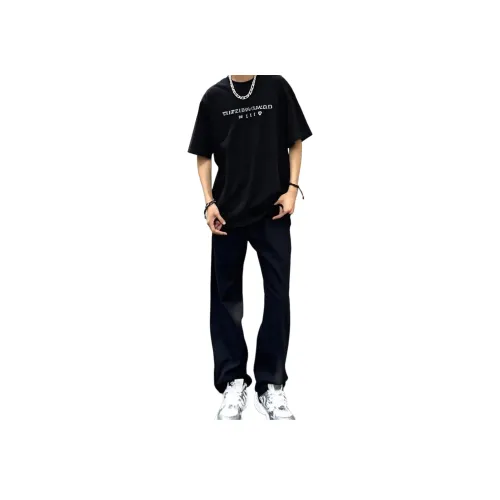 GOODHENLCE Черные Унисекс Джинсы