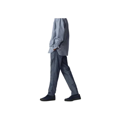 UNIQLO Повседневные брюки Мужские Темно-синие