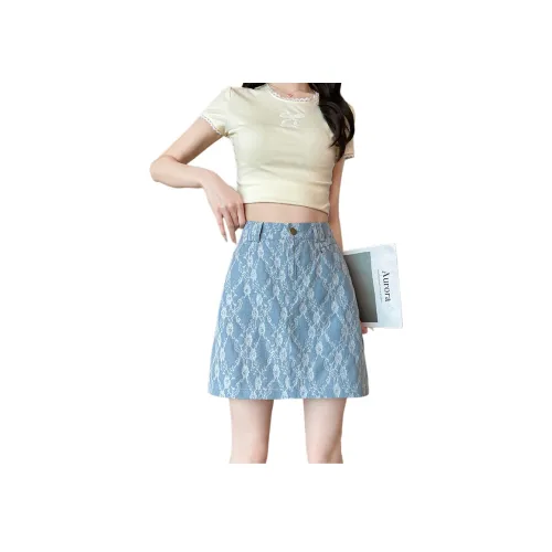 SITOL Джинсовые короткие юбки Женские