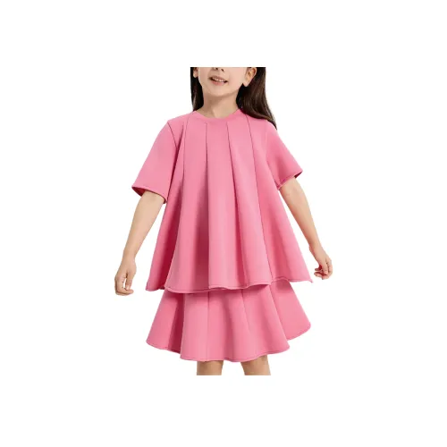 Woobaby T-рубашка SS25 Яркая Элегантность Розовая для детей 3-7 лет