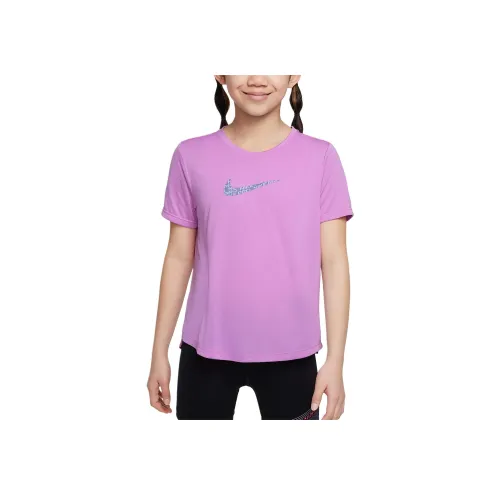 nike Dri Fit T-Shirt Фиолетовый Детский