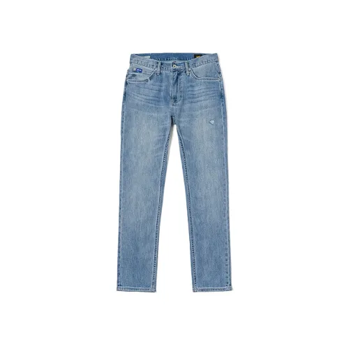 Lee Светло-Синие Мужские Джинсы