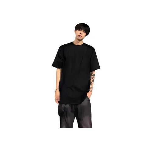 DANJUE Матовый черный унисекс футболка
