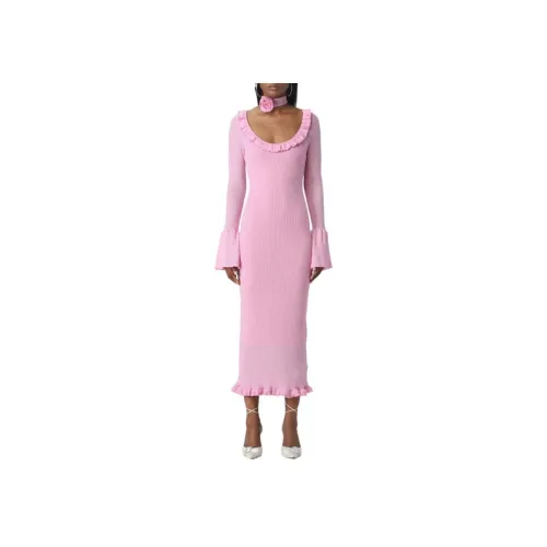 Blumarine Розовые Женские Вязаные Длинные Юбки