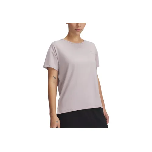 Under Armour RUSHVanish Энергия SS25 Рукав с оборванным плечом T-рубашка Женская Серый Рассвет