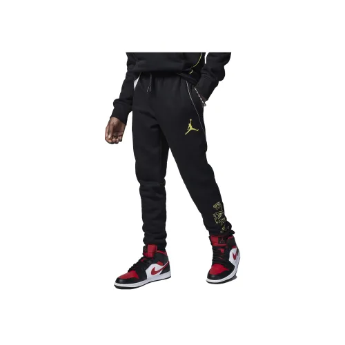Детский Jordan Вязаные Тренировочные Штаны Детская Одежда Paris Saint Germain Флис Брюки Черный