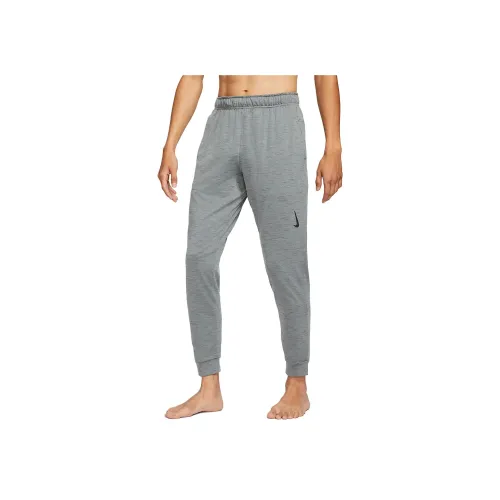 Nike Йога Dri Fit Чистка Повседневные брюки Мужской Дымчато-серый Железно-серый Смешанный цвет Черный