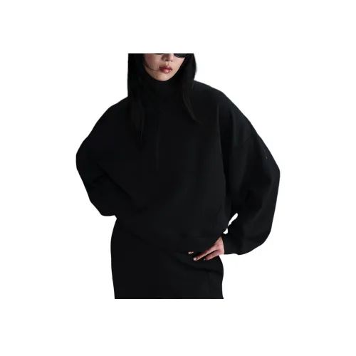 nike Dri Fit 24,7 ImpossiblySoft Свитшот Женские Черный Темный дымчато-серый