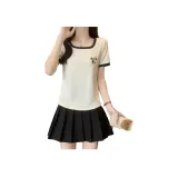 Абрикосовый принт, топ