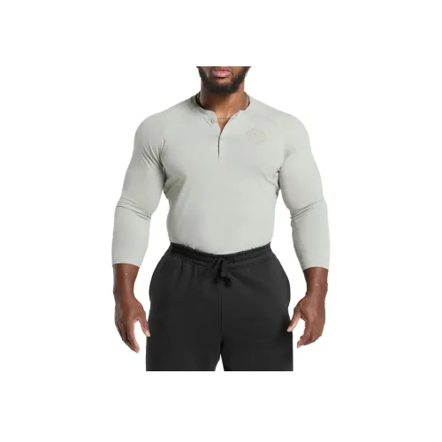 GYMSHARK Legacy Henley T Рубашка Мужская Lime Gray