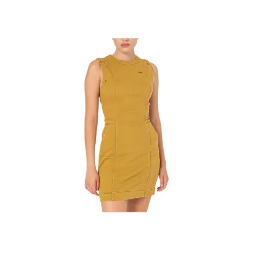 г Звезда RAW Без рукавов Платье Женское Оливково-зеленый