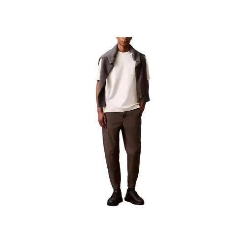 CALVIN KLEIN Повседневные брюки Мужские Оливково-коричневые