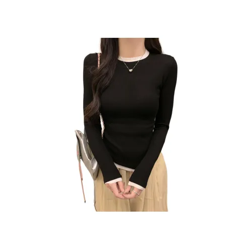 YINLEI Длинный рукав Т-рубашка Женская