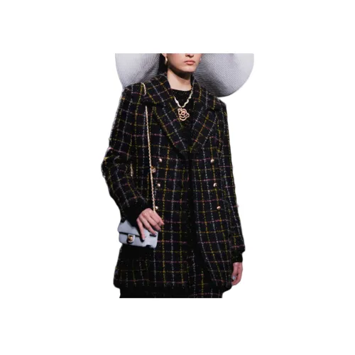 CHANEL 24 Осенний Зимний Новый Приход Куртки и Пальто Женские Черные