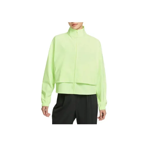 Nike Dri Fit Куртка Женская Флуоресцентный Желтый Зеленый