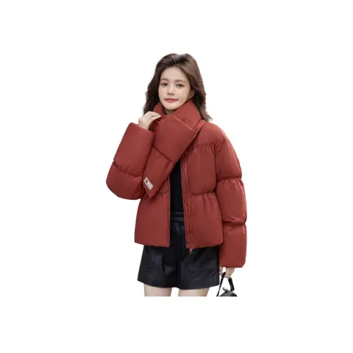 Cypress House Пуховик Женские Кирпично-красный