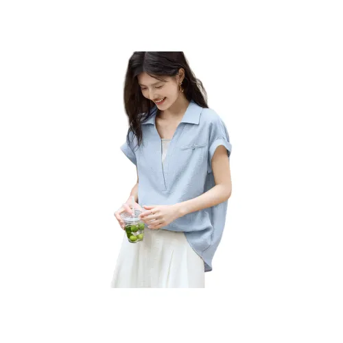 XWI Светло-синие Женские Рубашки