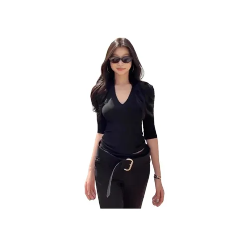 Puppytown Черные Женские T-рубашки