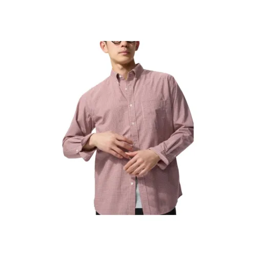 UNIQLO Бургунди Унисекс Рубашки