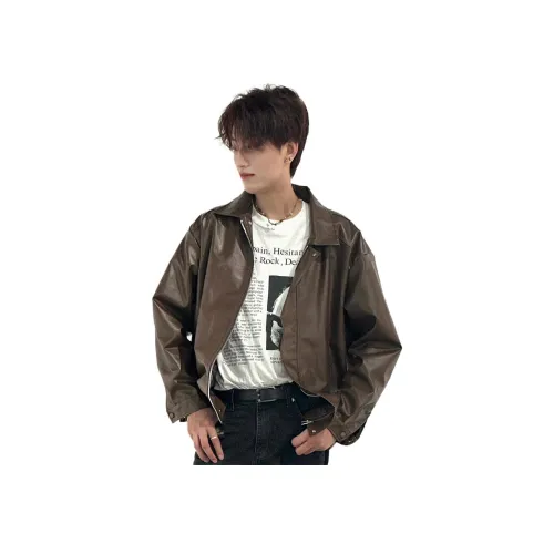 City Hipster Кожа Куртка Унисекс