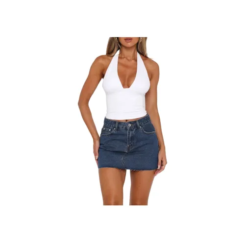 WHITE FOX Джинсовые короткие юбки Женские