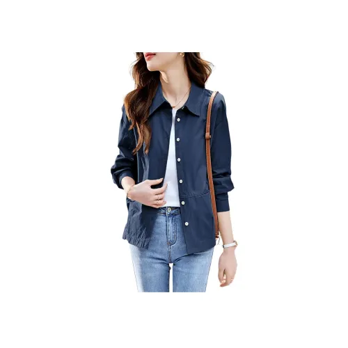 XWI Темно-синие Женские Рубашки