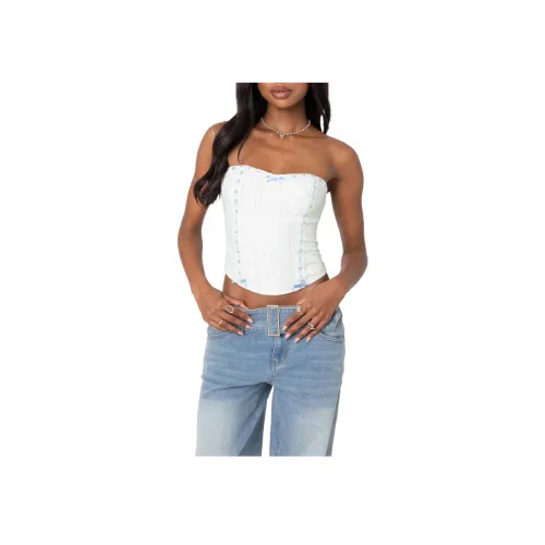 Edikted Туманный Lacey Лента CORSET Без бретелей Топ Женские