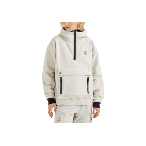 BRUNELLO CUCINELLI Альпинизм Одежда Женская Снежно-Серый