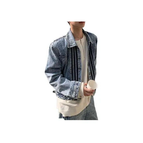 TAOKK Синий Унисекс Джинсовые куртки