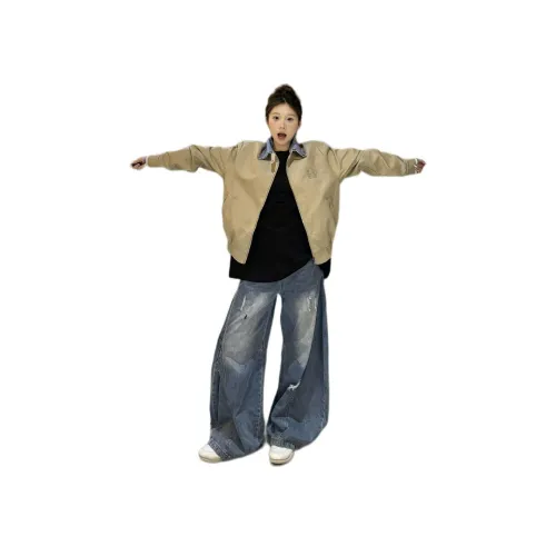 MORii Темно-синий Унисекс Джинсы