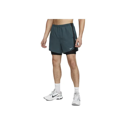 Nike Черные Зеленые Мужские Повседневные Шорты