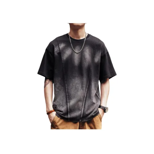 GELANLU Черная унисекс футболка