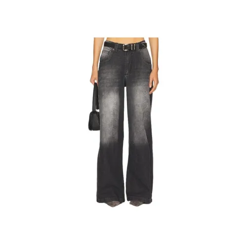 Jaded London Выстиранные Черные Женские Джинсы