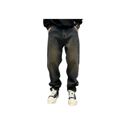 FAIRWHALE Винтажные синие унисекс джинсы