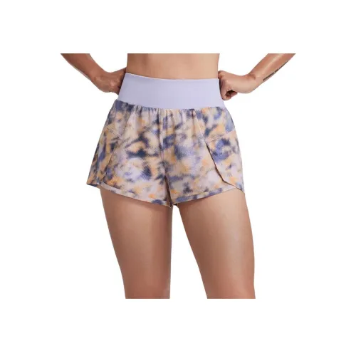 MAIA ACTIVE Сине-оранжевые Женские спортивные шорты