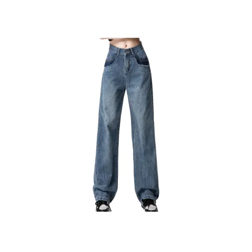 Silly Джинсы Женские Винтаж Синий