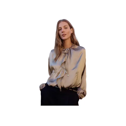 ZARA Коричневый/Темно-Серый Коричневый Женский Куртка