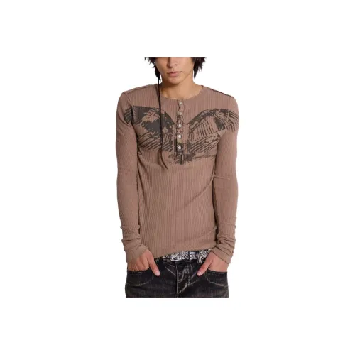 Jaded London Wingspan Henley Топ T Рубашка Мужская