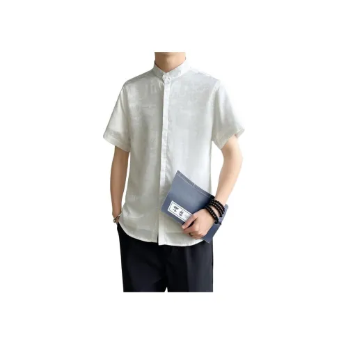 BAISHENGHU Короткий рукав рубашка мужская