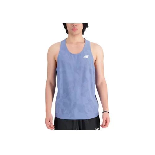 New Balance Топ без рукавов Мужской Aqua Silver Blue